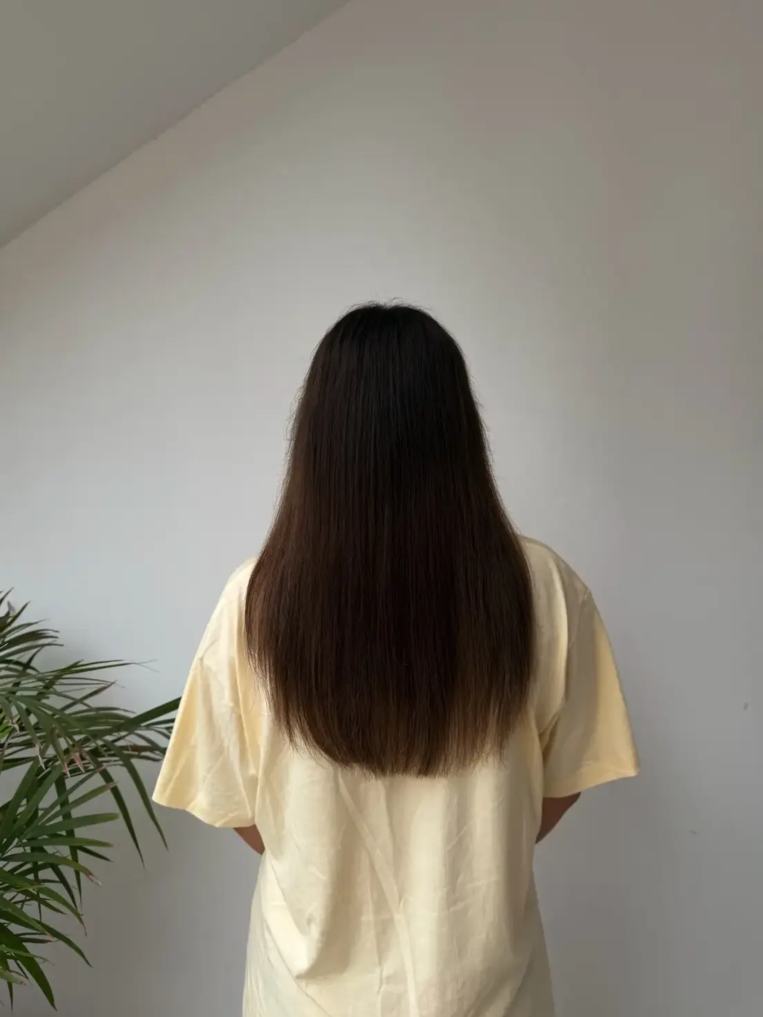 Después de las extensiones, vista posterior